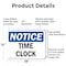 Signmission Time Clock, 18 in W x Rectangle, Aluminum OS-2PACK-NS-A-1218-L-18675 - alternate 3
